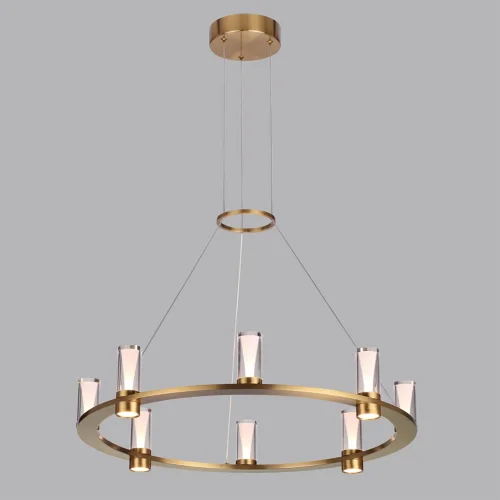 Люстра подвесная Defance 7144/55L Odeon Light прозрачная на 8 ламп, основание бронзовое в стиле современный классический кольца фото 4 Люстра подвесная Defance 7144/55L Odeon Light прозрачная на 8 ламп, основание бронзовое в стиле современный классический кольца фото 4