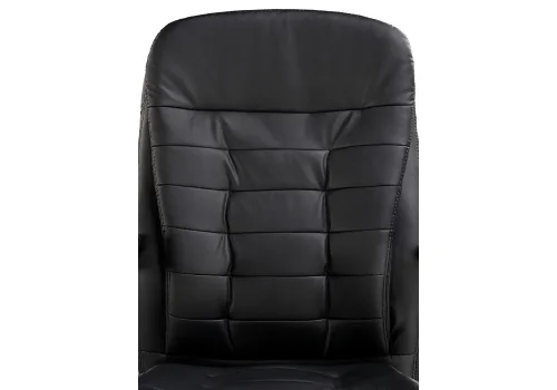 Компьютерное кресло Palamos черное 1730 Woodville, чёрный/искусственная кожа, ножки/металл/коричневый, размеры - *1140***630* фото 9