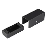 Фиксатор для накладного монтажа (одна сторона закрыта) Fino 7006/1F Odeon Light чёрный на 1 , основание чёрное в стиле минимализм 