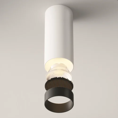 Светильник накладной Focus LED C056CL-L12W3K-W-W Maytoni белый на 1 лампу, основание белое в стиле хай-тек современный круглый фото 13
