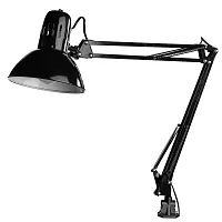 Настольная лампа на струбцине Senior A6068LT-1BK Arte Lamp чёрная 1 лампа, основание чёрное полимер в стиле модерн 