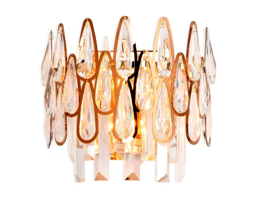 Бра Traditional TR5269 Ambrella light прозрачный на 2 лампы, основание золотое в стиле классический 