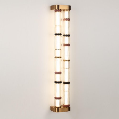 Бра LED Collier 5455/60WL Odeon Light прозрачный на 1 лампу, основание латунь античное бронза в стиле современный фото 4