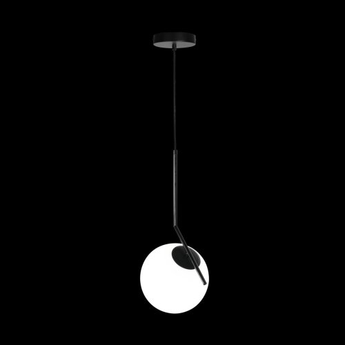 Светильник подвесной Icl 2579-A LOFT IT белый 1 лампа, основание чёрное в стиле современный шар фото 2