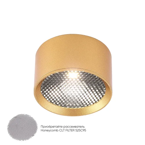 Светильник накладной LED CLT 525C95 GO 4000K Crystal Lux золотой 1 лампа, основание золотое в стиле современный круглый фото 2