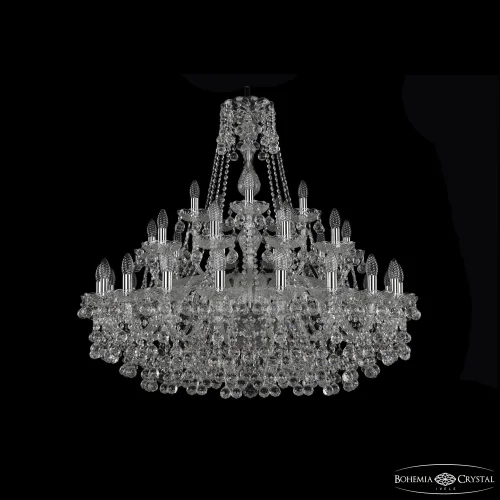 Люстра подвесная 1409/20+10+5/360 Ni Bohemia Ivele Crystal без плафона на 35 ламп, основание никель в стиле классический sp