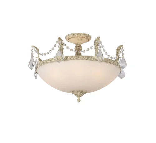 Люстра потолочная BARLETTA 181.8 D620 cream white Lucia Tucci белая на 8 ламп, основание белое в стиле классический 