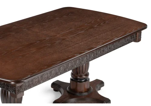 Деревянный стол Морнит 180(240)х100 орех темный / орех 515970 Woodville столешница орех из мдф шпон фото 6