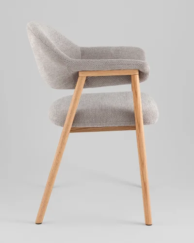 Стул обеденный Tavu с деревянными ножками, серый УТ000041727 Stool Group, /, ножки//, размеры - ***** фото 2