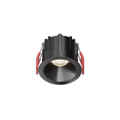 Светильник точечный LED Alfa LED DL043-01-10W4K-RD-B-1 Maytoni чёрный на 1 лампу, основание чёрное в стиле современный хай-тек круглый