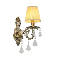 Бра Catanzaro OML-30811-01 Omnilux бежевый на 1 лампу, основание бронзовое в стиле классический 