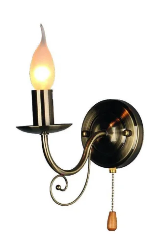 Бра Modena OML-35521-01 Omnilux без плафона на 1 лампу, основание бронзовое в стиле классический 