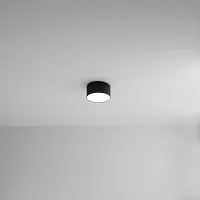 Светильник накладной LED Fado A6612PL-1BK Arte Lamp белый на 1 лампу, основание чёрное в стиле современный 