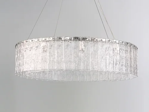 Люстра подвесная 10826+4/S Newport прозрачная на 10 ламп, основание никель в стиле классический современный американский  фото 2
