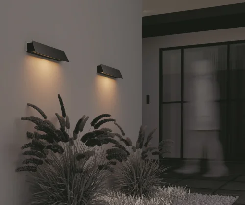 Настенный светильник уличный LED Trupp O429WL-L10GF3K Maytoni уличный IP54 графит на 1 лампу, плафон графит в стиле современный LED фото 7