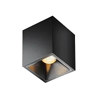 Светильник накладной LED Alfa LED C065CL-8W2.7K-SQ-B Maytoni чёрный на 1 лампу, основание чёрное в стиле современный хай-тек квадратный