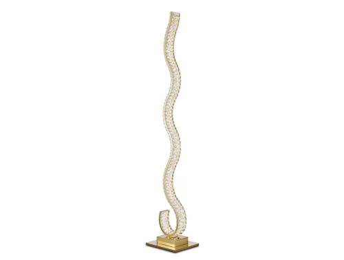 Торшер LED 8240/FL gold NEW Newport  прозрачный 1 лампа, основание золотое в стиле американский современный классический
