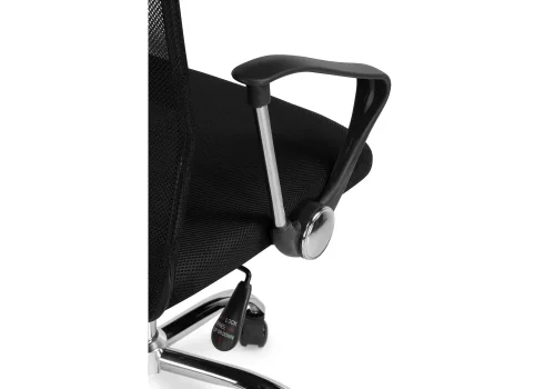 Компьютерное кресло Arano 1 black 15391 Woodville, чёрный/сетка, ножки/металл/хром, размеры - *1190***620* фото 9