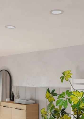 Светильник точечный LED Fueva 901417 Eglo белый на 1 лампу, основание белое в стиле современный круглый фото 3 Светильник точечный LED Fueva 901417 Eglo белый на 1 лампу, основание белое в стиле современный круглый фото 3