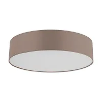 Светильник потолочный LED Romao-C 98666 Eglo белый коричневый на 1 лампу, основание коричневое в стиле современный 