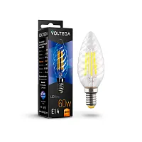 Лампа LED Crystal 7027 Voltega VG10-CC1E14warm6W-F  E14 6вт