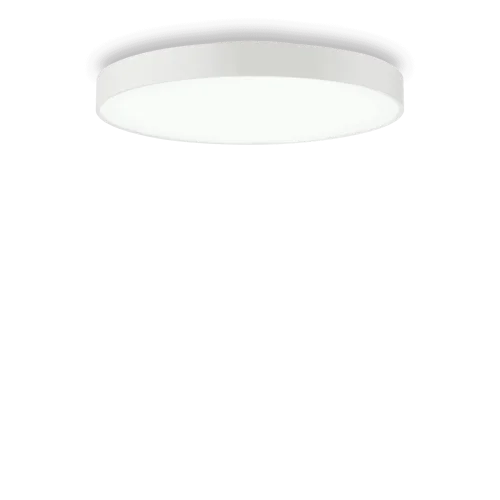 Светильник потолочный LED HALO PL D60 3000K Ideal Lux белый на 1 лампу, основание белое в стиле минимализм современный 