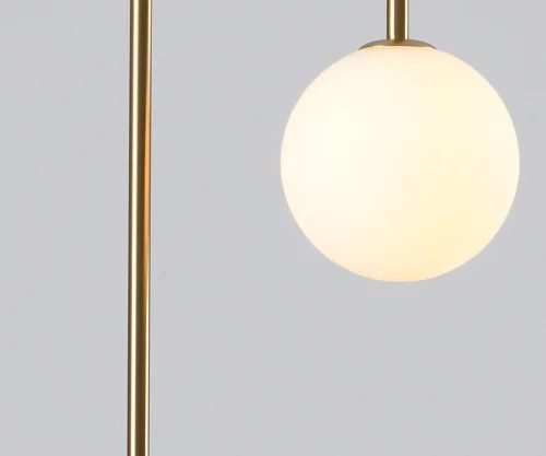 Светильник подвесной Ирэн 09488-2,20 Kink Light белый 2 лампы, основание бронзовое в стиле лофт современный шар фото 3