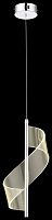 Светильник подвесной LED Hilda WE452.01.103 Wertmark прозрачный 1 лампа, основание хром в стиле арт-деко современный 