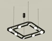 Светильник подвесной XB9182101 Ambrella light чёрный 8 ламп, основание чёрное в стиле современный хай-тек 