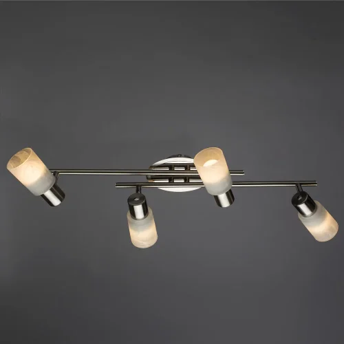 Люстра потолочная Cavalletta A4510PL-4SS Arte Lamp белая на 4 лампы, основание матовое серебро в стиле современный  фото 2