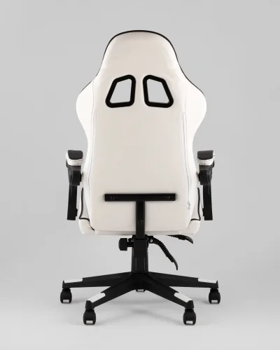 Кресло спортивное TopChairs Shadow, бело-черный УТ000039462 Stool Group, белый/экокожа, ножки/полимер/чёрный, размеры - 1170*1270***710*710 фото 5