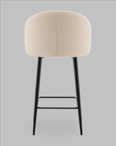 Стул полубарный Ханнингем букле бежевый УТ000041701 Stool Group, /, ножки//, размеры - ***** фото 8