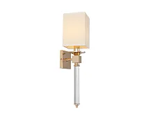 Бра 3542/A gold Newport бежевый белый 1 лампа, основание золотое в стиле современный классический американский 