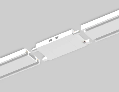 Коннектор прямой для накладного шинопровода Magnetic Ultra Slim GV1107 Ambrella light белый в стиле хай-тек современный для светильников серии Magnetic Ultra Slim магнитный накладной фото 3