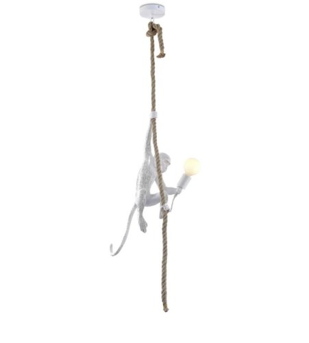 Светильник подвесной Magali APL.309.06.01 Aployt без плафона 1 лампа, основание белое в стиле современный обезьяна