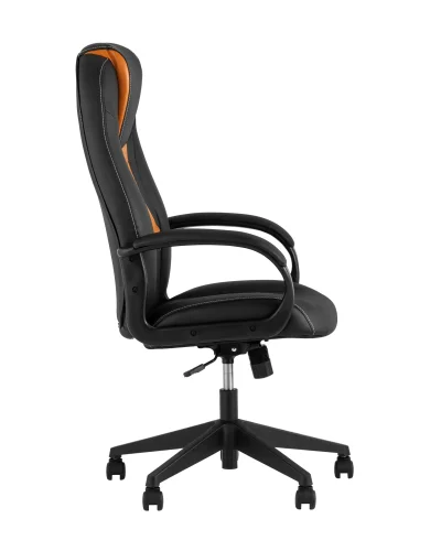 Кресло игровое TopChairs ST-CYBER 8 черный/оранжевый эко.кожа крестовина пластик УТ000035041 Stool Group, оранжевый/экокожа, ножки/металл/чёрный, размеры - ****655*770 фото 7