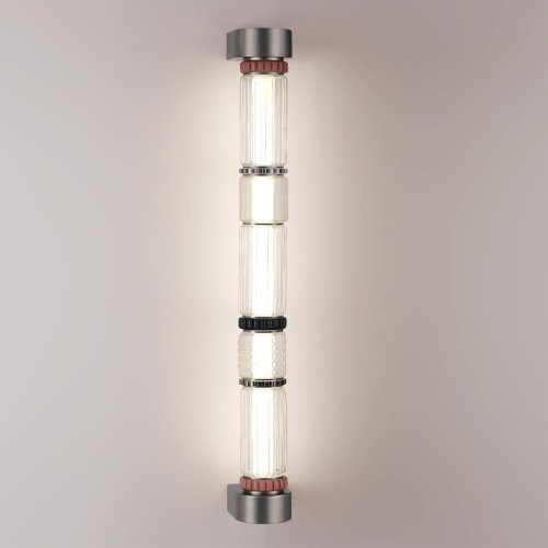 Бра LED Collier 5456/18WL Odeon Light прозрачный на 1 лампу, основание никель серое в стиле современный фото 4