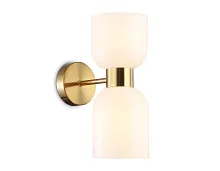 Бра LH56097 Ambrella light белый на 2 лампы, основание латунь в стиле современный 