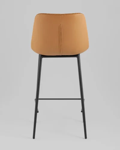 Стул барный Arch, экокожа, коричневый УТ000039350 Stool Group, коричневый/экокожа, ножки//чёрный, размеры - ****435*510 фото 5