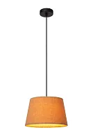 Светильник подвесной Woolly 10416/01/44 Lucide жёлтый 1 лампа, основание чёрное в стиле винтаж 