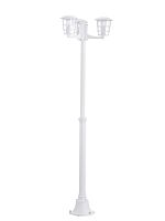 Парковый светильник 93405 ALORIA Eglo уличный IP44 белый 3 лампы, плафон прозрачный в стиле современный E27
