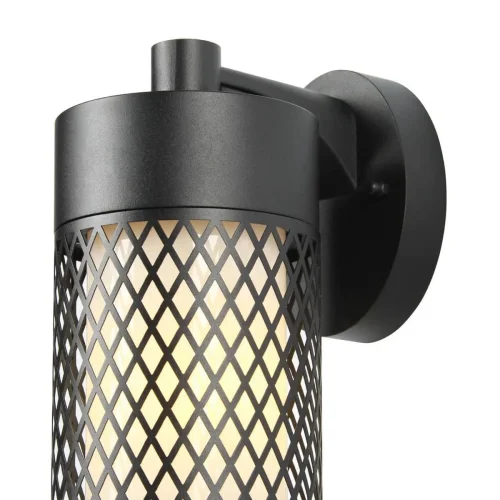 Настенный светильник Barrel 3020-1W Favourite уличный IP44 чёрный 1 лампа, плафон белый в стиле современный E27 фото 2