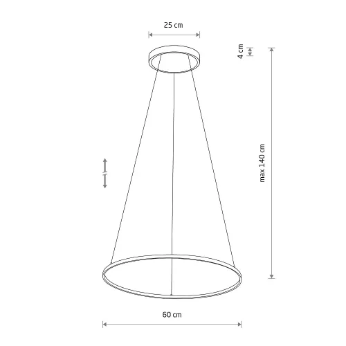 Светильник подвесной LED Circolo Led M 11604-NW Nowodvorski белый на 1 лампу, основание белое в стиле современный кольца фото 7