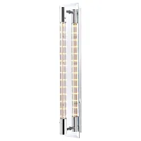 Бра LED YASEI 48045W1 Globo прозрачный на 1 лампу, основание серебряное серое в стиле современный 