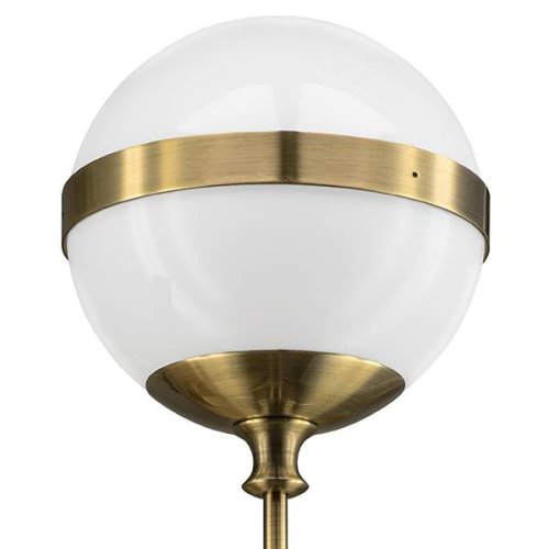 Бра Globo 813611 Lightstar белый на 1 лампа, основание бронзовое в стиле арт-деко  фото 2