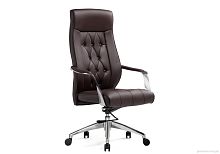 Компьютерное кресло Sarabi brown 15742 Woodville, коричневый/экокожа, ножки/металл/хром, размеры - *1310***690*690