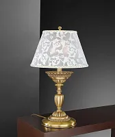 Настольная лампа P 8270 G Reccagni Angelo белая 2 лампы, основание античное бронза латунь металл в стиле классический 