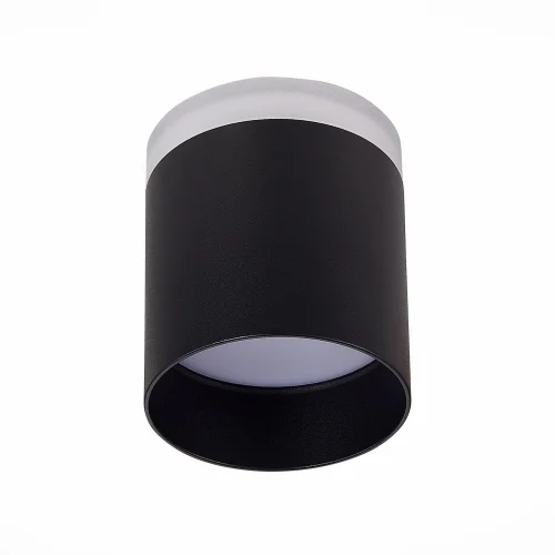 Светильник накладной LED Panaggio ST102.442.12 ST-Luce белый 1 лампа, основание чёрное в стиле хай-тек круглый фото 2