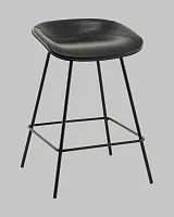 Стул полубарный Фуриоса экокожа чёрный УТ000041270 Stool Group, чёрный/экокожа, ножки/металл/чёрный, размеры - *****