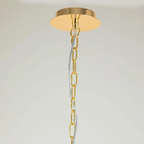 Люстра подвесная Ventus 2891-7P Favourite янтарная на 7 ламп, основание золотое в стиле классический  фото 3